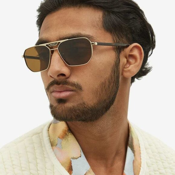 NEW PRADA PR58YS POLARIZED ZVN5Y1 MEN SUNGLASSES SPR 58Y ZVN5Y1 PR 58YS ZVN5Y1 - Picture 1 of 11